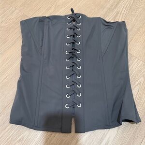 Grey corset top
